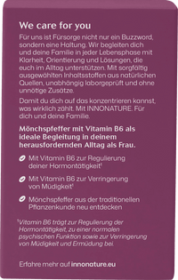 INNONATURE Mönchspfeffer + Vitamin B6 Kapseln, 22,8 g