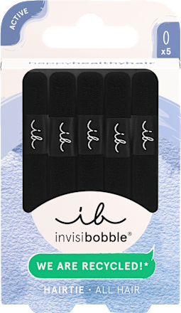 Haargummi Hair Tie Black, 5 St