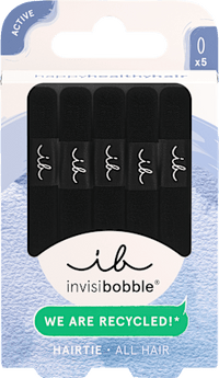 Haargummi Hair Tie Black, 5 St