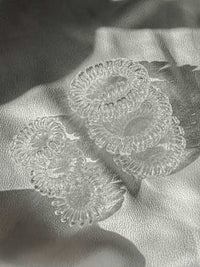 Haarelastiekjes Power Crystal Clear, 3 stuks