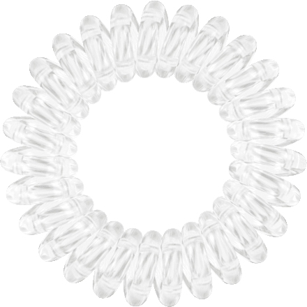 Haarelastiekjes Power Crystal Clear, 3 stuks