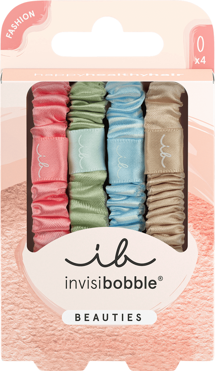 invisibobble Chewing-gums à cheveux Beauties Satin Sorbet, 4 pcs