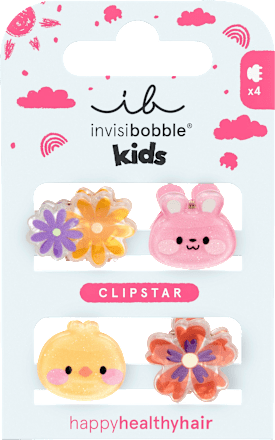 Haarklammern Clipstar Kids Glow Bloom, 4 St
