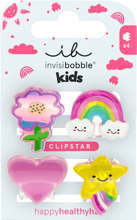 Haarklammern Clipstar Kids Happy World, 4 St invisibobble