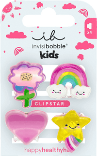 Haarklammern Clipstar Kids Happy World, 4 St invisibobble