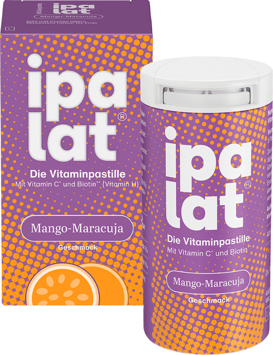 ipalat Die Vitaminpastille Mango-Maracuja Geschmack 40 St, 40 g