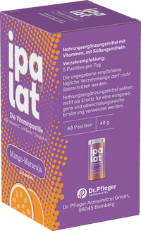 ipalat Die Vitaminpastille Mango-Maracuja Geschmack 40 St, 40 g