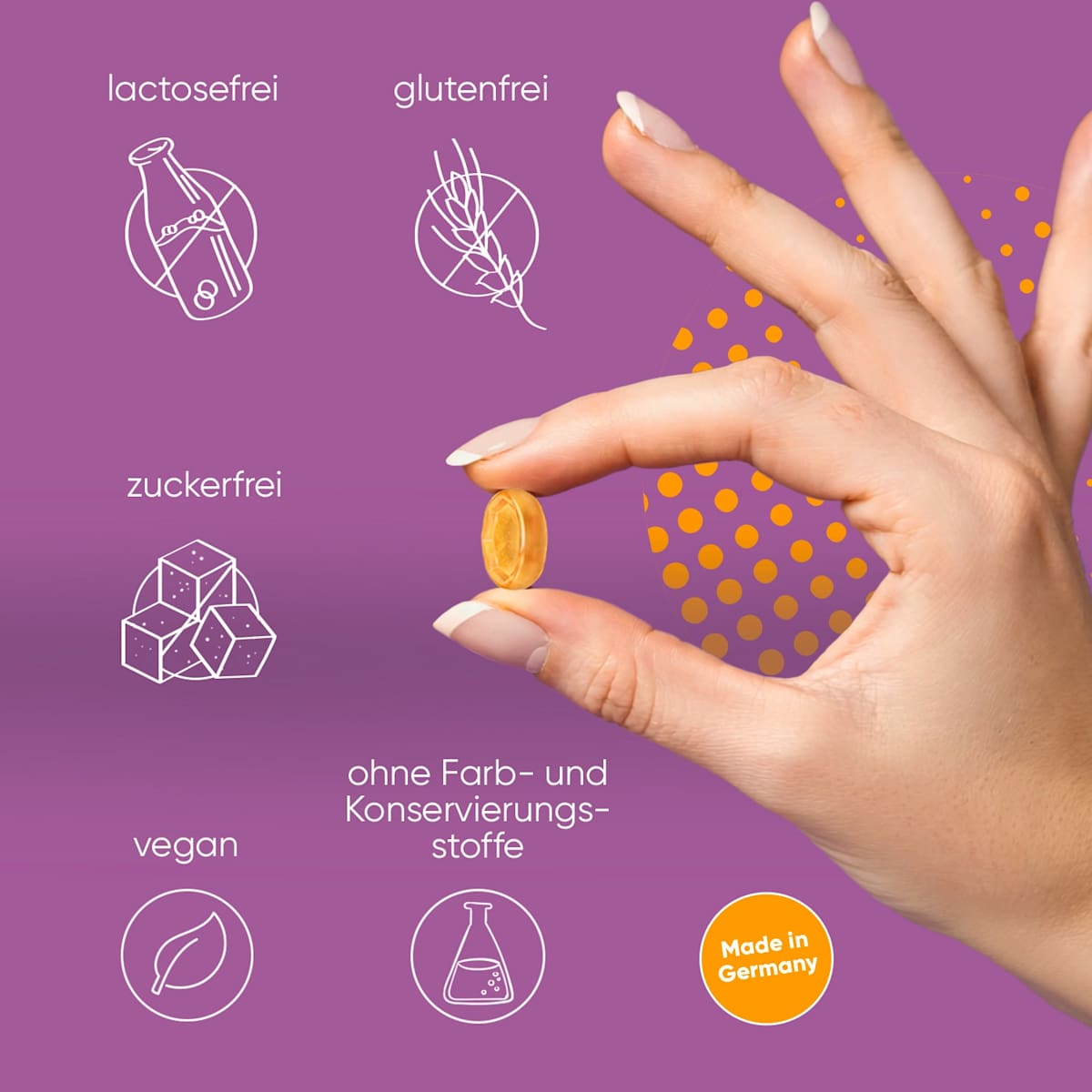 ipalat Die Vitaminpastille Mango-Maracuja Geschmack 40 St, 40 g