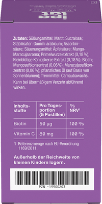 ipalat Die Vitaminpastille Mango-Maracuja Geschmack 40 St, 40 g