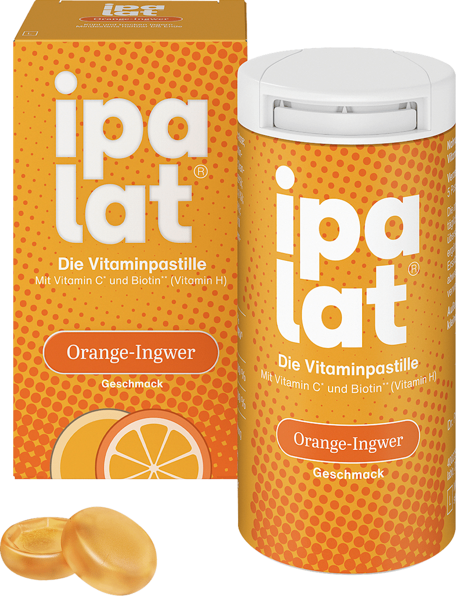 Die Vitaminpastille Orange-Ingwer Geschmack 40 St, 40 g