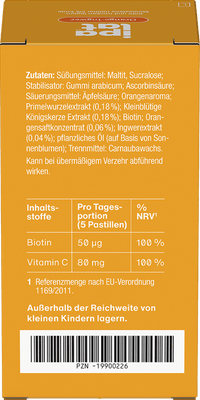 Die Vitaminpastille Orange-Ingwer Geschmack 40 St, 40 g