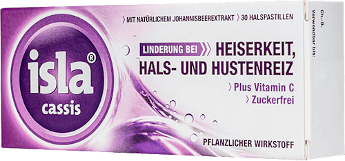 Heiserkeit, Hals- und Hustenreiz Pastillen Cassis, 30 St