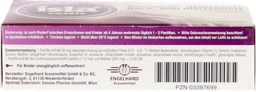 Heiserkeit, Hals- und Hustenreiz Pastillen Cassis, 60 St
