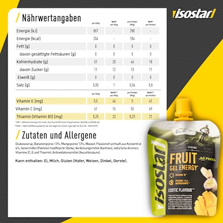 Fruit Gel Energy Exotic, 90 g