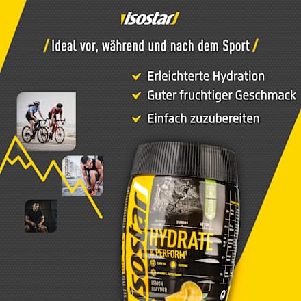 Iso Getränkepulver Hydrate & Perform Lemon, 400 g