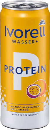 Erfrischungsgetränk, Wasser+ Protein, Mango-Maracuja, 330 ml EINWEG