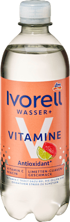 Erfrischungsgetränk, Wasser + Vitamine Antioxidant Limette-Guave, 500 ml EINWEG