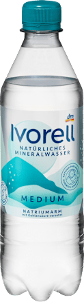 Natürliches Mineralwasser, Medium, 0,5 l EINWEG