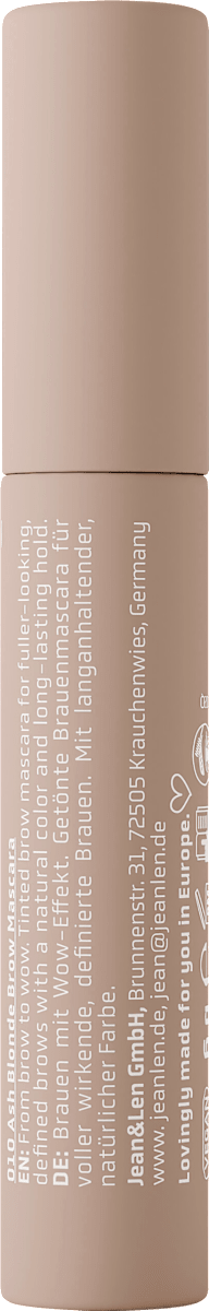 Jean&Len Augenbrauenmascara Tinted Fix 010 Ash Blonde, 6 g