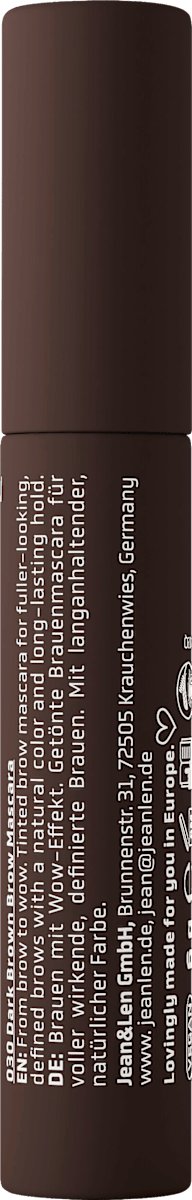 Jean&Len Augenbrauenmascara Tinted Fix 030 Dark Brown, 6 g
