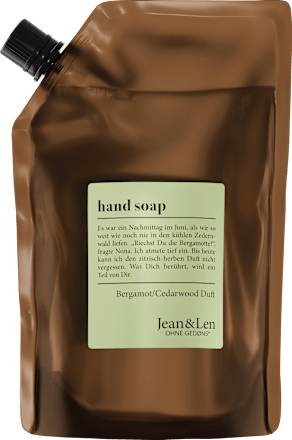 Flüssigseife bergamot & cedarwood, Nachfüllpack, 500 ml