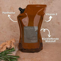 Flüssigseife rosemary & ginger, Rosmarin & Ingwer, Nachfüllpack, 1,5 l