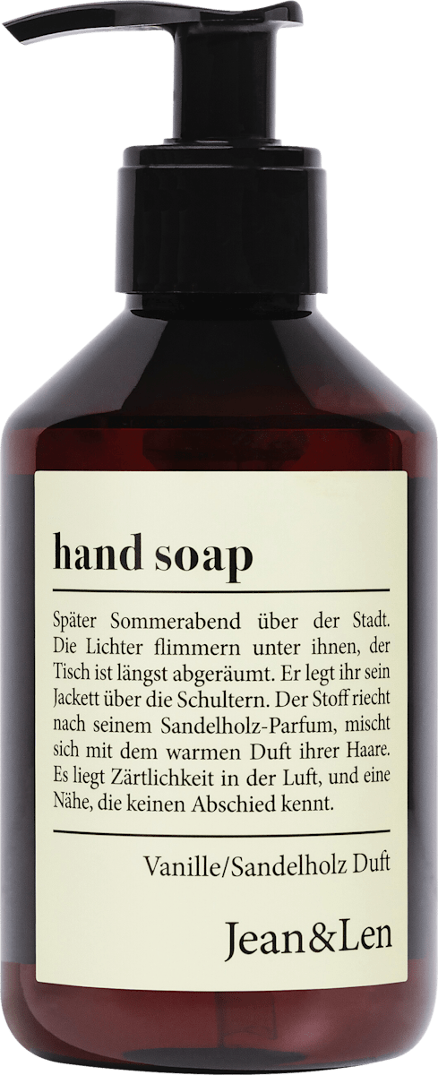 Jean&Len Flüssigseife Sandelholz & Vanille, 250 ml