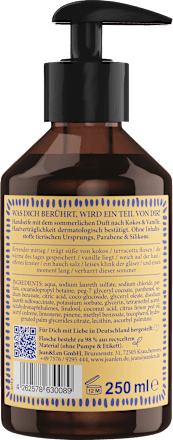 Flüssigseife Tutto Bene Coco/Vanilla, 250 ml