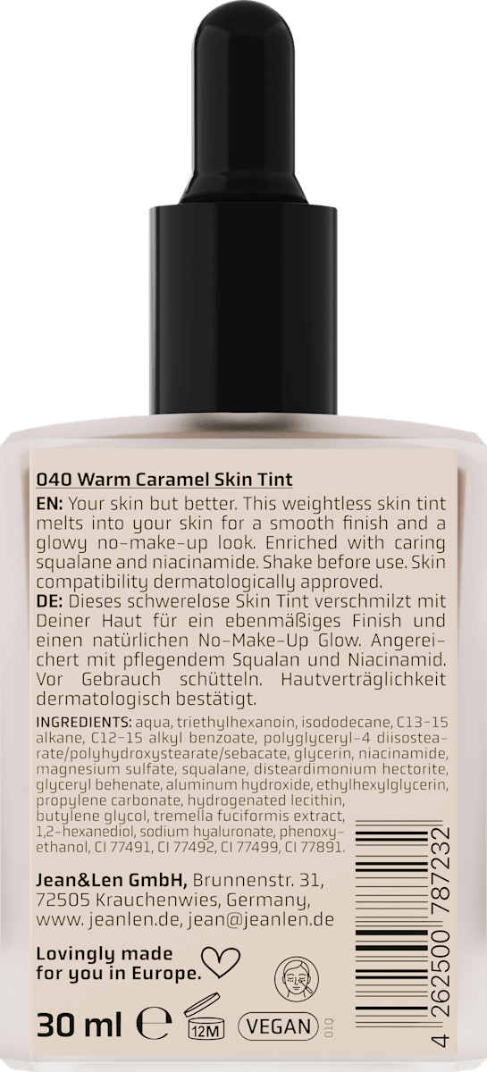 Foundation The Naked Perfect Skin Tint 040 Warm Caramel, 30 ml