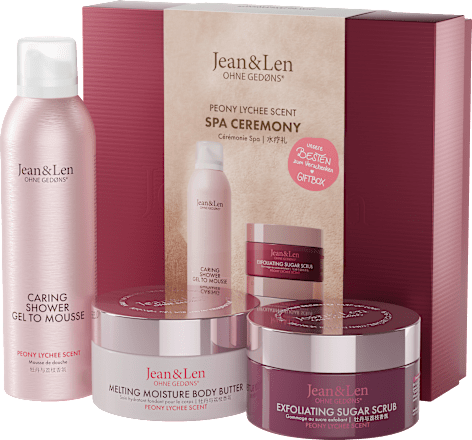 Cadeauset "spa ceremonie" Pioenroos &amp; Lychee 3 stuks, 1 st