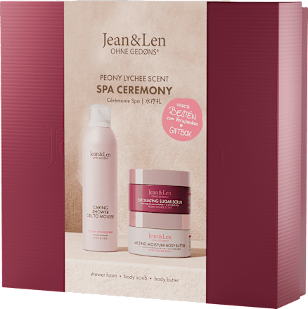 Cadeauset "spa ceremonie" Pioenroos &amp; Lychee 3 stuks, 1 st