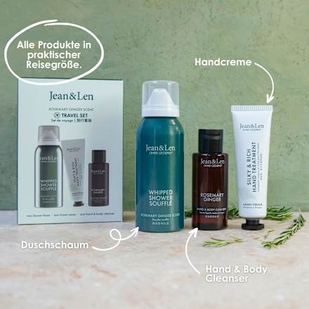 Geschenkset "Travel Set" Rosemary & Ginger 3tlg, 1 St Jean&Len