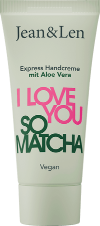 Jean&Len Handcreme I love you so Matcha, Reisegröße, 20 ml