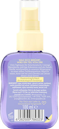 Körperspray Body Mist Dream Cloud, 100 ml