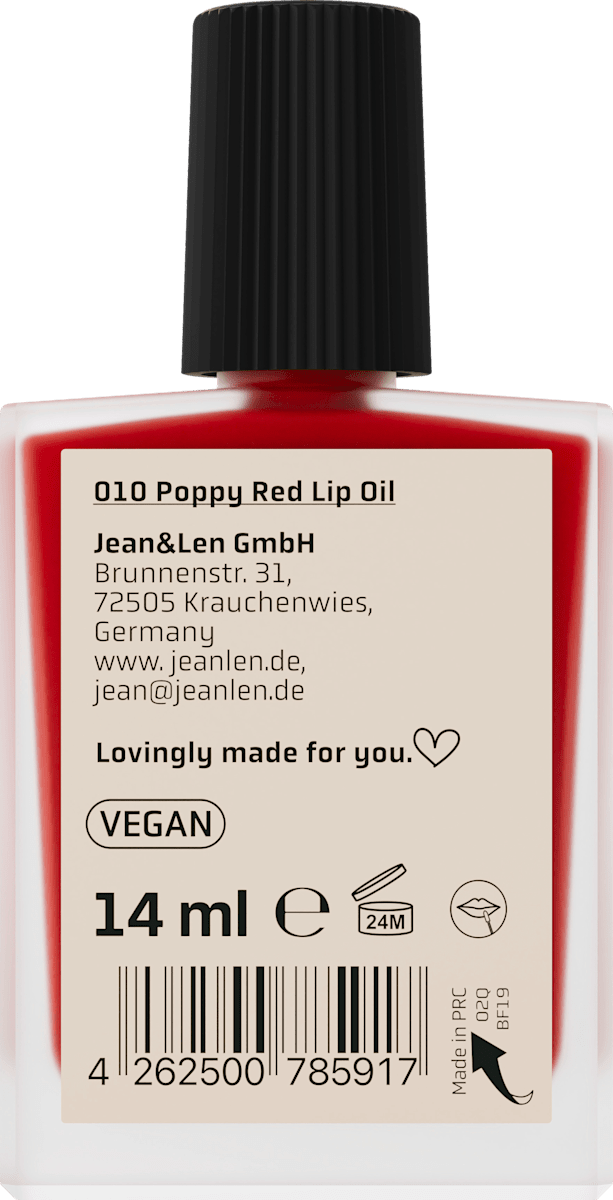 Lippenöl The Tinted Glow Lip Oil 010 Poppy Red, 14 ml
