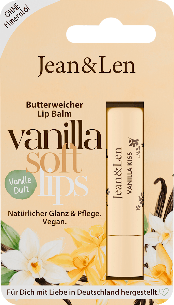 Jean&Len Lippenpflege Vanille, 4,8 g