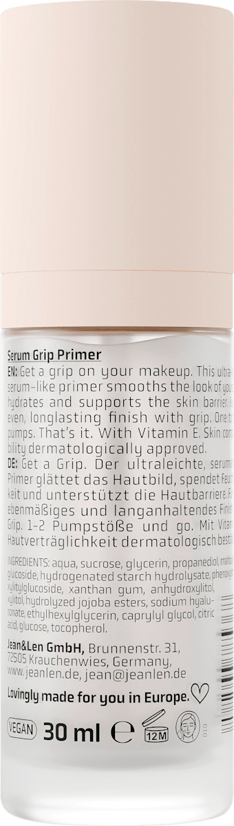 Jean&Len Primer The Hydro Serum Grip, 30 ml
