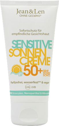 Zonnebrandcrème voor het gezicht, gevoelig, SPF 50+, 50 ml