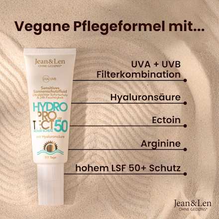 Zonnebrandcrème voor het gezicht, gevoelig, hydroprotect, SPF 50, 50 ml