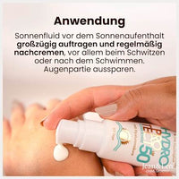 Sonnenfluid Gesicht sensitiv, hydro protect, LSF 50, 50 ml