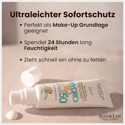 Zonnebrandcrème voor het gezicht, gevoelig, hydroprotect, SPF 50, 50 ml