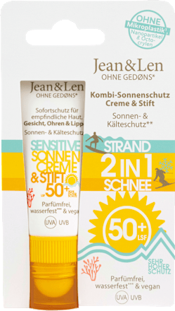 Sonnenschutz Kombi Gesicht Creme & Stift, LSF 50+, 20 ml