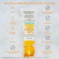 Sonnenschutz Kombi Gesicht Creme & Stift, LSF 50+, 1 St Jean&Len