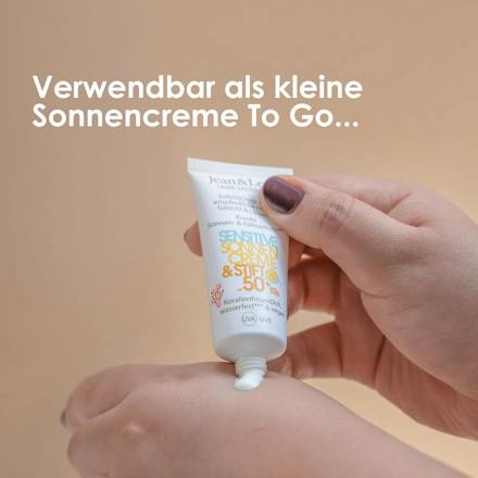 Sonnenschutz Kombi Gesicht Creme & Stift, LSF 50+, 1 St Jean&Len