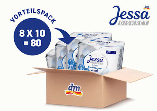 Einlagen Inkontinenz Maxi Super Vorteilspack (8x10 St), 80 St