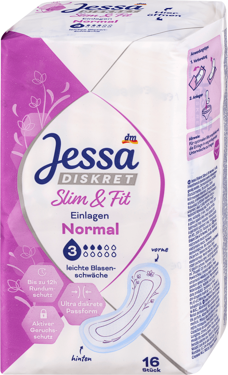 Einlagen Inkontinenz Slim & Fit Normal, 16 St