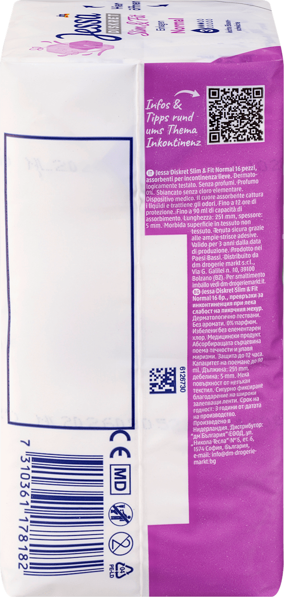 Einlagen Inkontinenz Slim & Fit Normal, 16 St