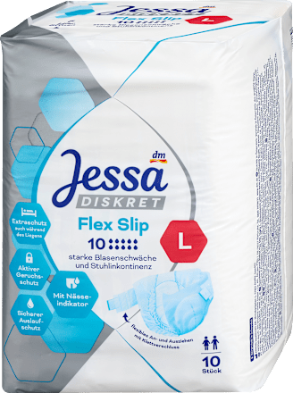 Flex Slip Inkontinenz Gr. L, 10 St Jessa DISKRET