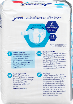 Flex Slip Inkontinenz Gr. L, 10 St Jessa DISKRET