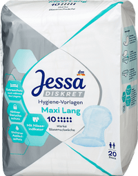Hygiene-Vorlagen Inkontinenz Maxi Lang, 20 St Jessa DISKRET